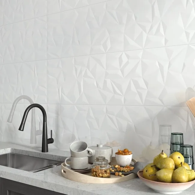 White Future Decor Gloss Ceramic Wall Tile