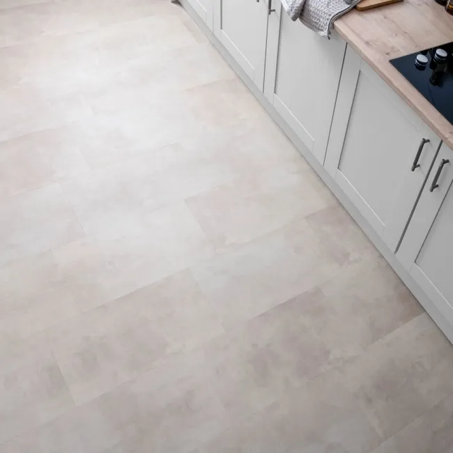 Antalya Beige Stone Tile Luxury Click Vinyl Flooring 5.5mm