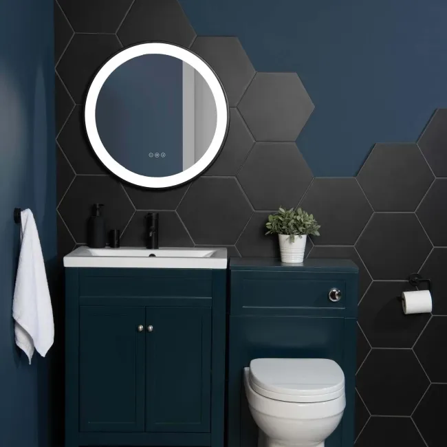 Apollo Hexagon Black Wall and Floor Tile