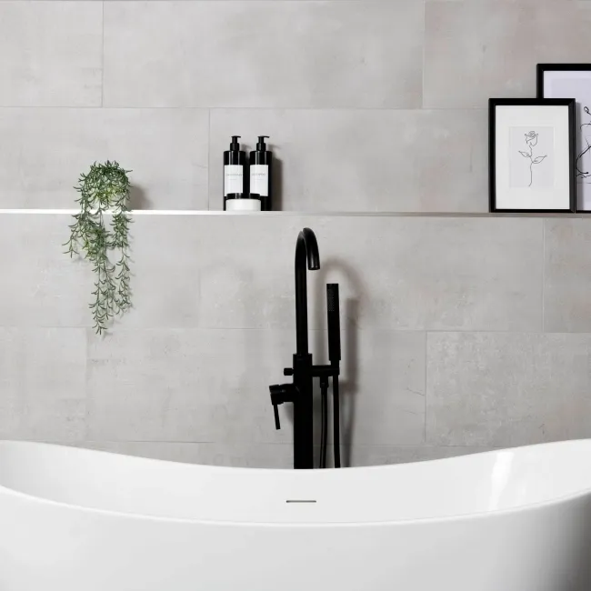 Bercy Grey Concrete Effect Matt Ceramic Wall Tile