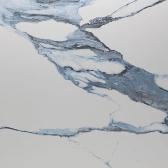 Calacatta Blue Marble Effect Polished Porcelain Floor Tile