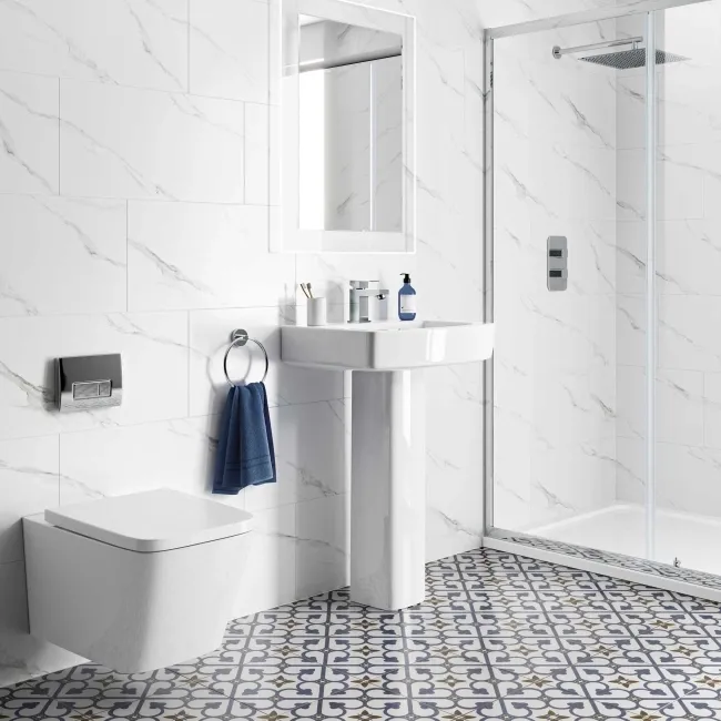 Alaskan Calacatta White Marble Effect Matt Ceramic Wall Tile