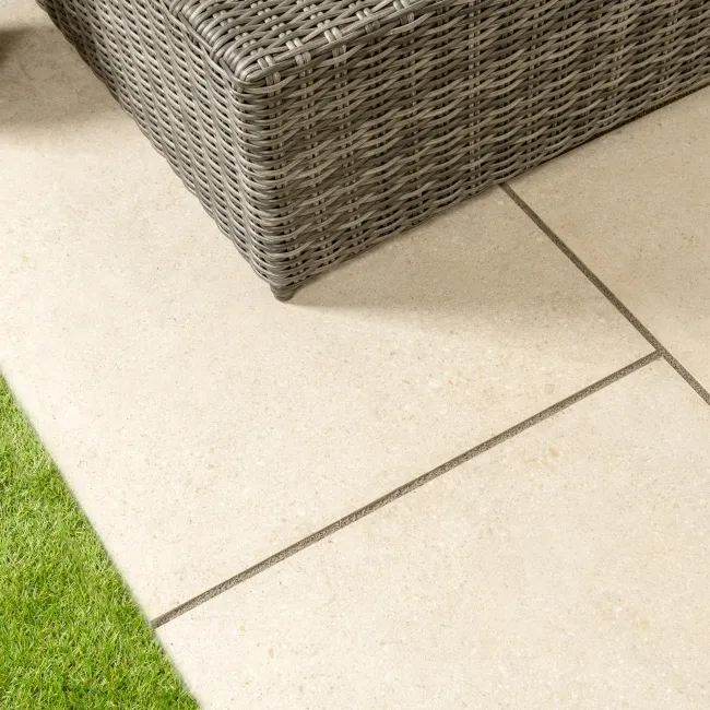 Corten Ivory Limestone Effect Matt Porcelain Outdoor Slab