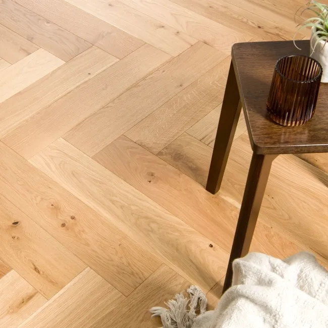 Delamere Herringbone Classic Oak Engineered Wood Flooring 13mm Oiled