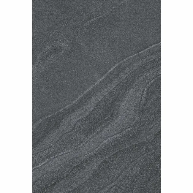 Esla Black Stone Effect Matt Porcelain Wall and Floor Tile