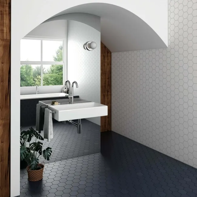 Kromatika Hexagon Naval Blue Wall & Floor Tile