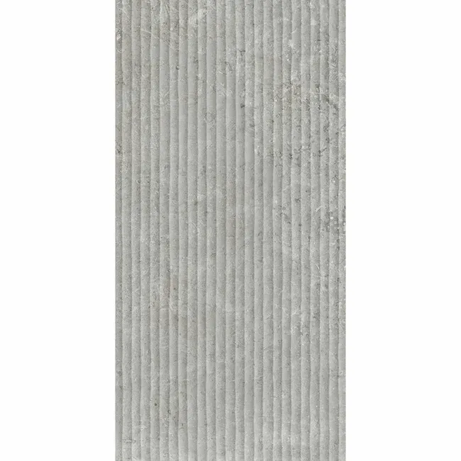 Roca Limestone Effect Decor Grey Matt Ceramic Wall Tile