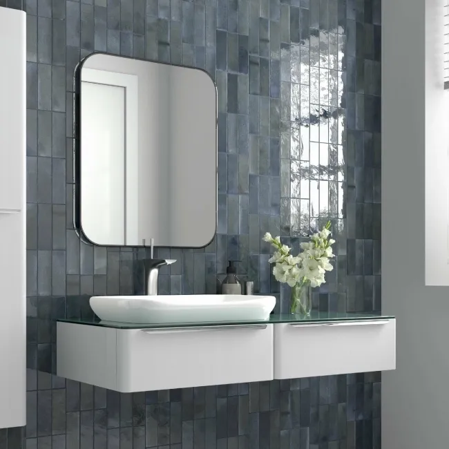 Luma Blue Night Gloss Ceramic Wall Tile