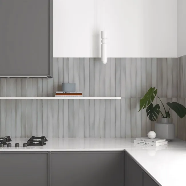 Massimo Grey Brick Effect Matt Ceramic Wall Tile