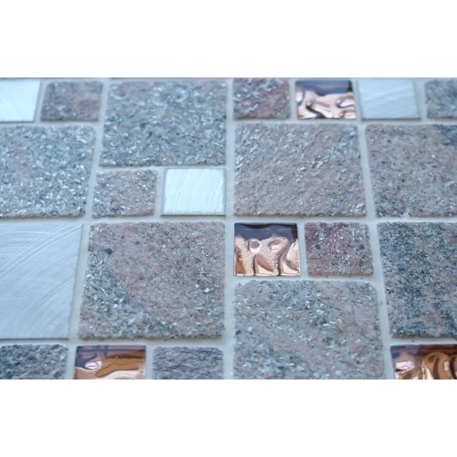 Comet Rose Square Stone Mosaic 300x300