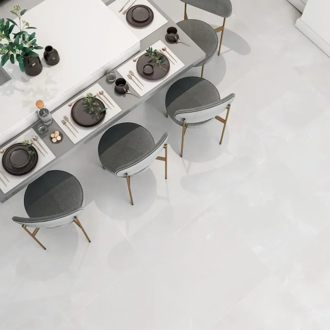 Precious Grey Onyx Marble Effect Matt Large Porcelain Tile