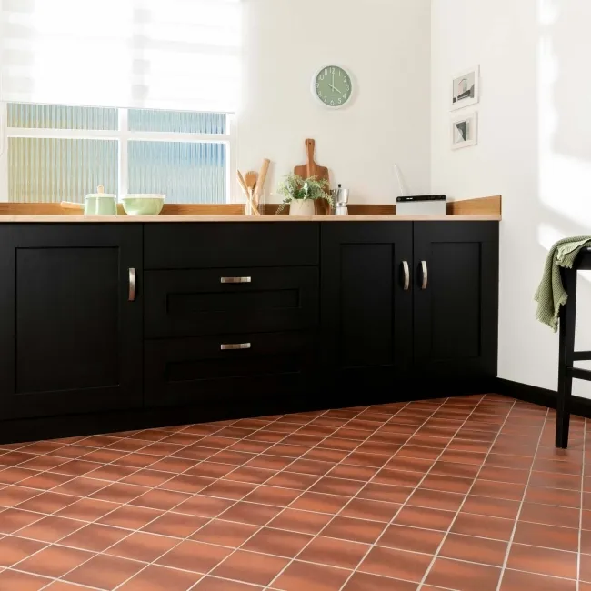 Quarry Terracotta Charred Effect Natural Clay Matt Floor Tile