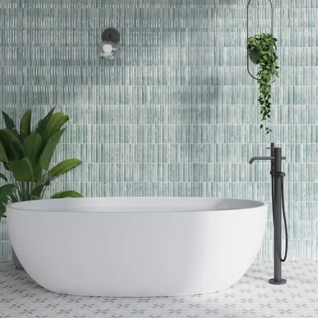 Rubik Green Kit Kat Effect Gloss Ceramic Wall Tile