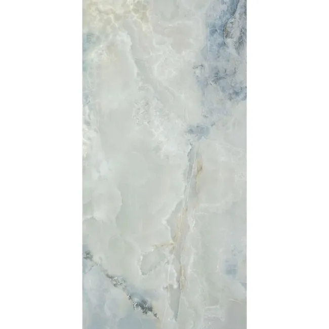 Scarlet Blue Onyx Marble Effect Polished Porcelain Tile