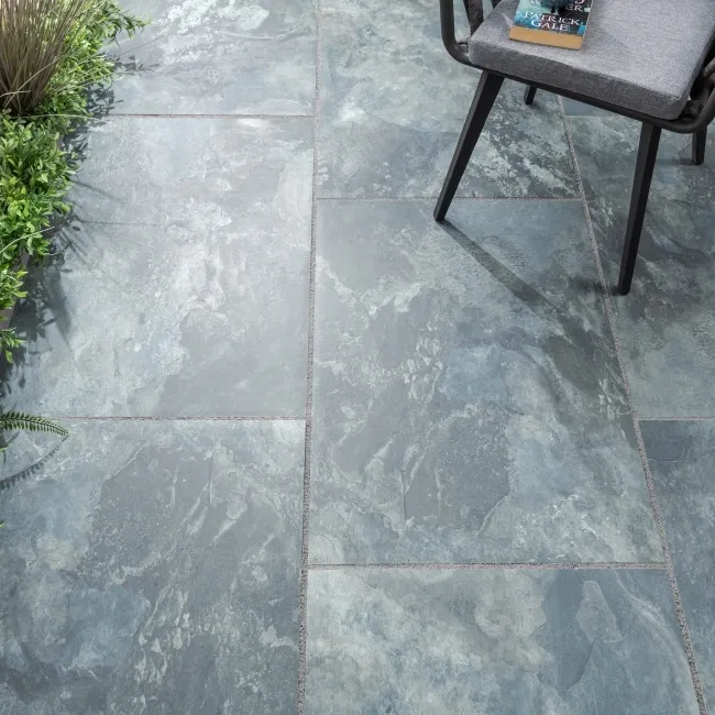 Slate Way Blue Matt Porcelain Outdoor Slab