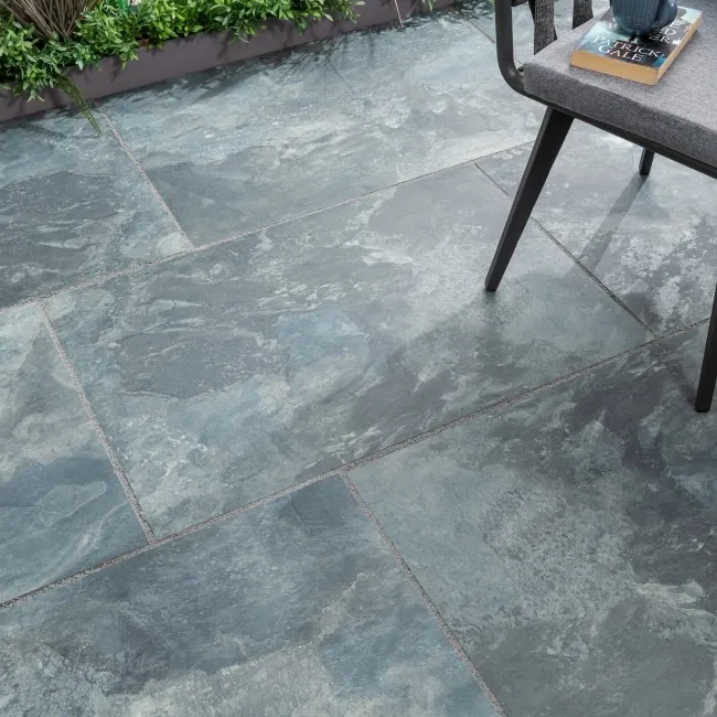 Slate Way Blue Matt Porcelain Outdoor Slab