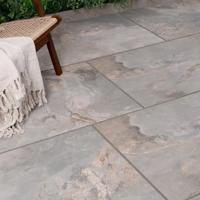 Slate Way Grey Matt Porcelain Outdoor Slab