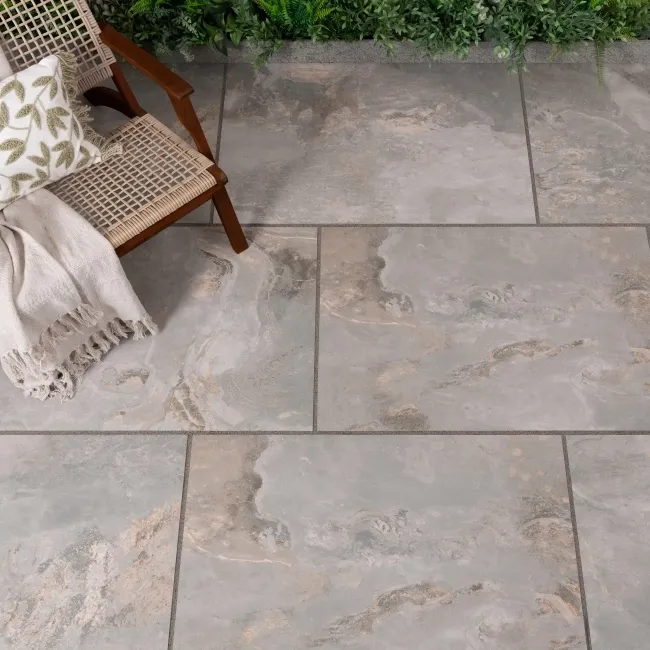 Slate Way Grey Matt Porcelain Outdoor Slab