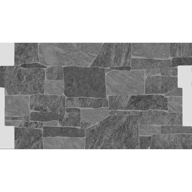 Stones Anthracite Dry Wall Effect Porcelain Wall Cladding Tile