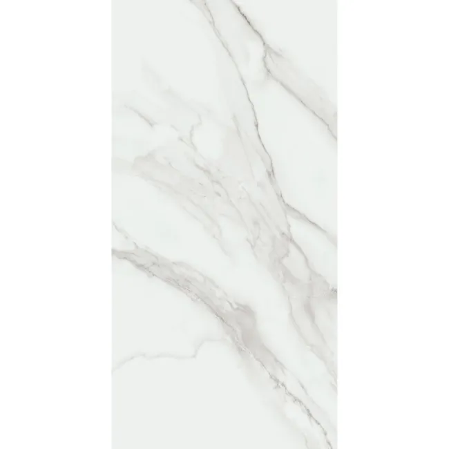 Lumiere White Marble Effect Large Matt Vitrified Ceramic Tile