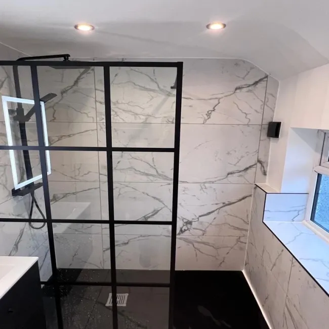 Carrera White Marble Effect Rectified Matt Porcelain Wall and Floor Tile