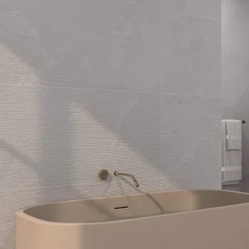 Capri Ivory Matrix Decor Stone Effect Matt Porcelain Wall Tile