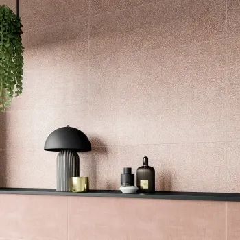 Tapiz Floral Decor Pink Matt Ceramic Wall Tile