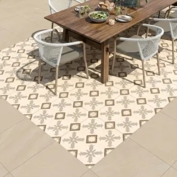 Burlingstone Decor Sand Matt Porcelain Outdoor Slab Tile