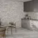 Kabil Light Grey Drywall Effect Ceramic Wall Cladding Tile