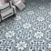 Avon Blue Victorian Patterned Matt Ceramic Floor Tile