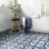 Devon Blue Victorian Patterned Matt Ceramic Floor Tile