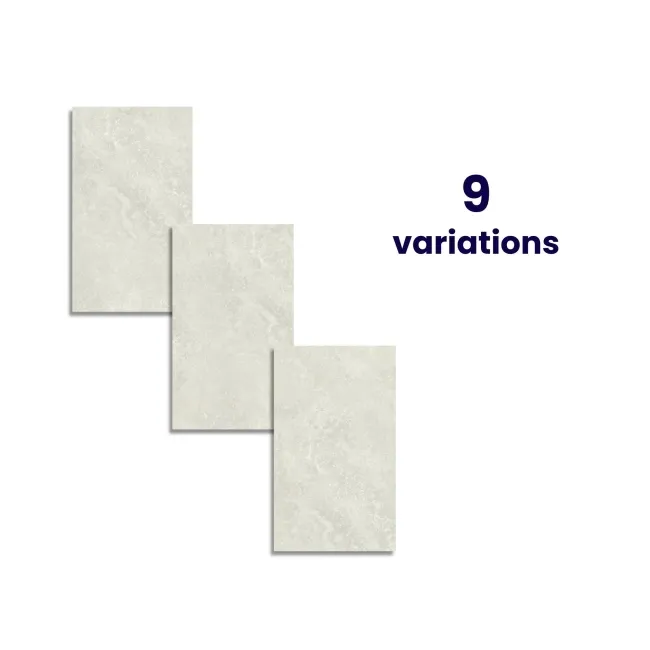 Rapolano Grey Travertine Effect Matt Ceramic Wall Tile