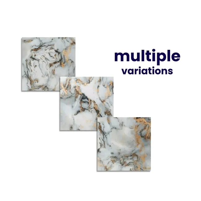 Sky White Marble Effect Polished Porcelain Floor Tile