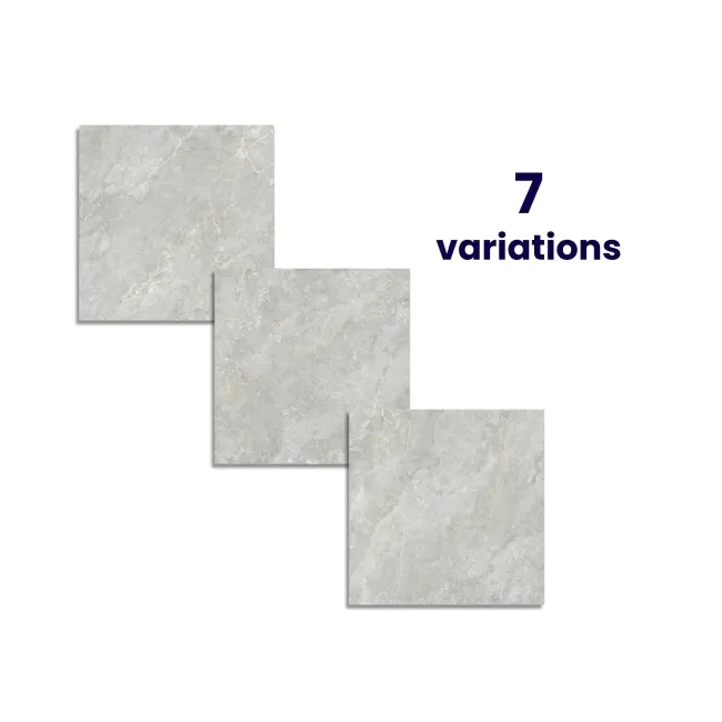 Mylos Grey Stone Effect Matt Porcelain Floor Tile