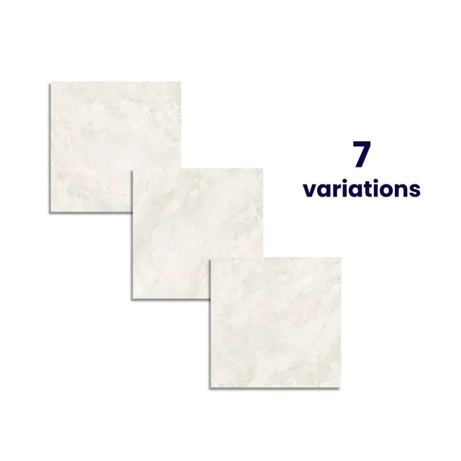 Mylos Ivory Stone Effect Matt Porcelain Floor Tile