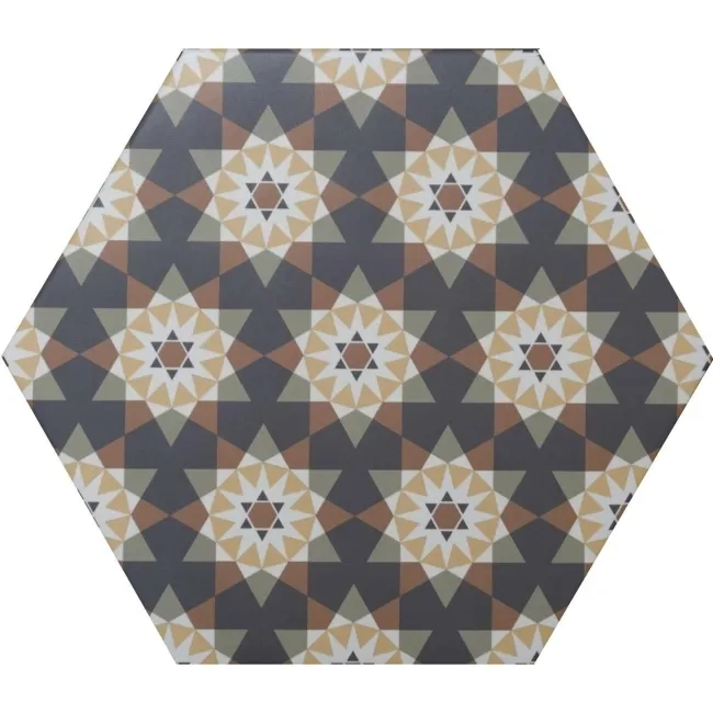 Andalucia Hexagon Patterned Porcelain Wall And Floor Tiles