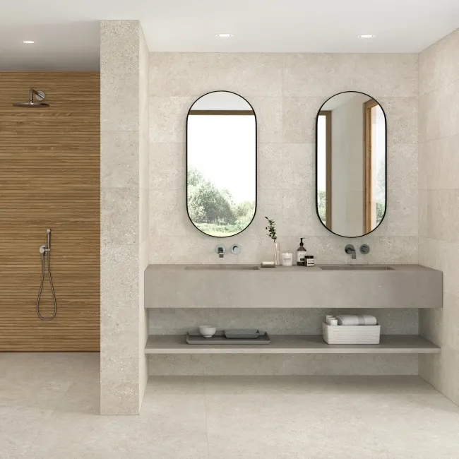 Verbier Honey Slatted Decor Wood Effect Ceramic Wall Tile