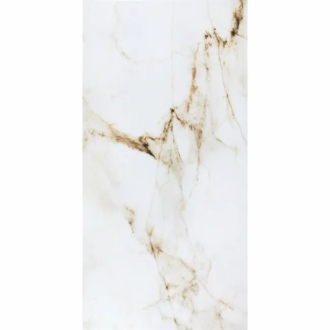 Barnaby White Marble Effect Matt Porcelain Wall and Floor Tile