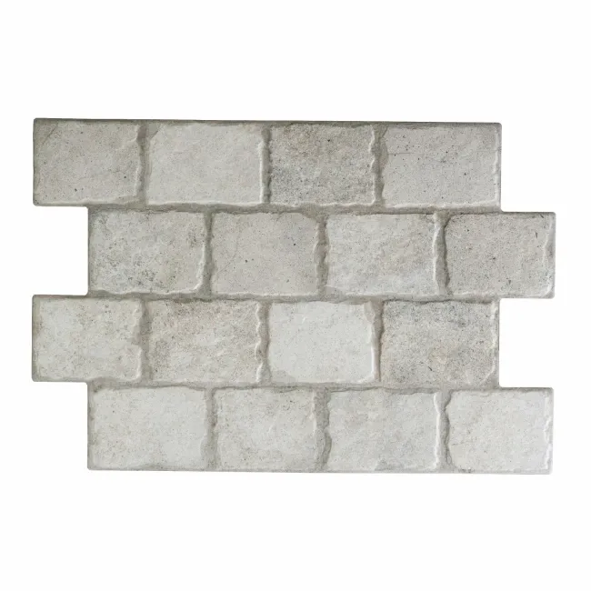 Bologna White Cobblestone Effect Matt Porcelain Wall Tile