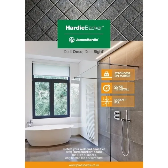 6mm HardieBacker Board (Pallet Deal - 90 Panels)