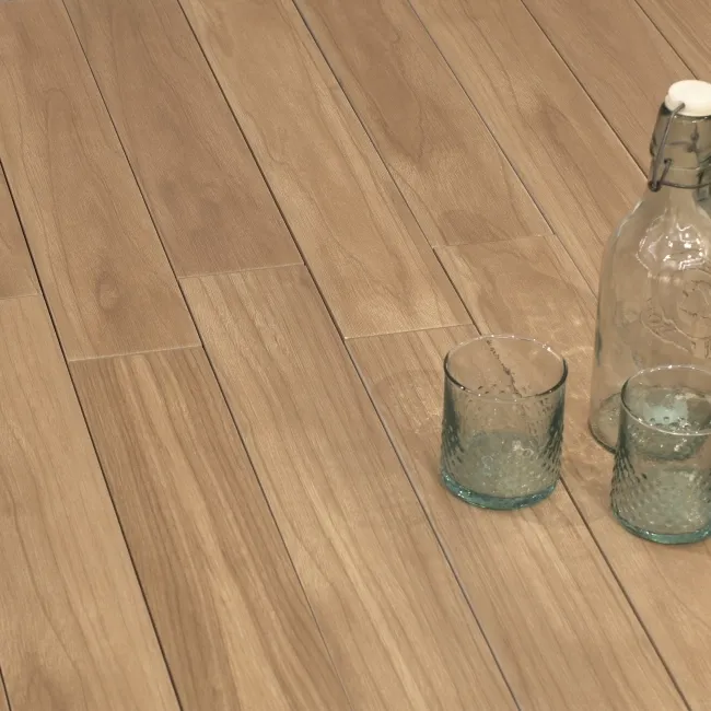 Nogal Brown Wood Effect Matt Porcelain Floor Tile