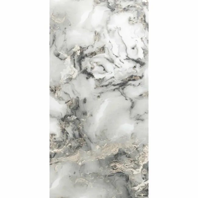Sky Grey Marble Effect Polished Porcelain Wall and Floor Tile