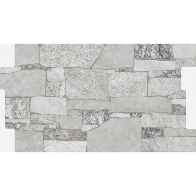 Stones Grey Dry Wall Effect Porcelain Wall Cladding Tile