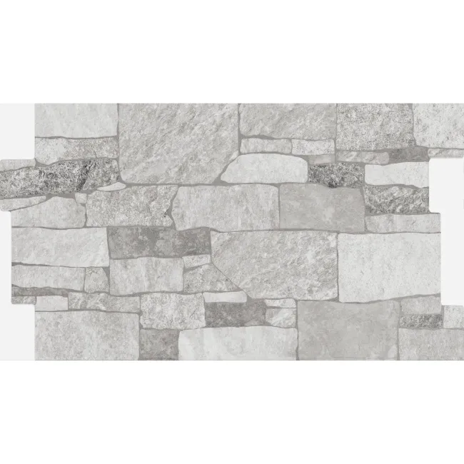 Stones Grey Dry Wall Effect Porcelain Wall Cladding Tile