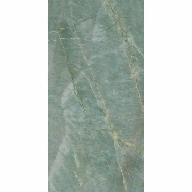 Roca Topazio Green Marble Effect Polished Porcelain Wall & Floor Tile