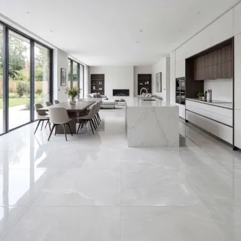 Precious Grey Onyx Marble Effect Polished Large Porcelain Tile