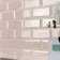 Metro Retro Bevelled Rose Pink Gloss Wall Tile