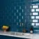 Metro Retro Bevelled Marine Blue Gloss Wall Tile