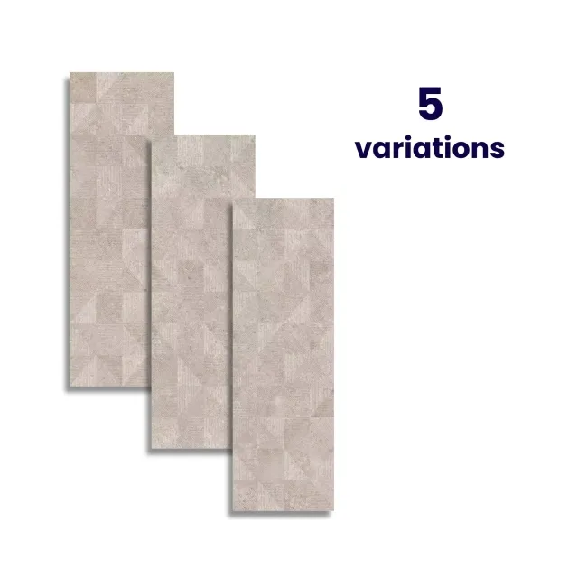 Crassana Decor Beige Concrete Effect Matt Ceramic Wall Tile