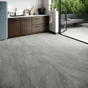 Teide Light Grey Stone Effect Anti Slip Matt Porcelain Tile